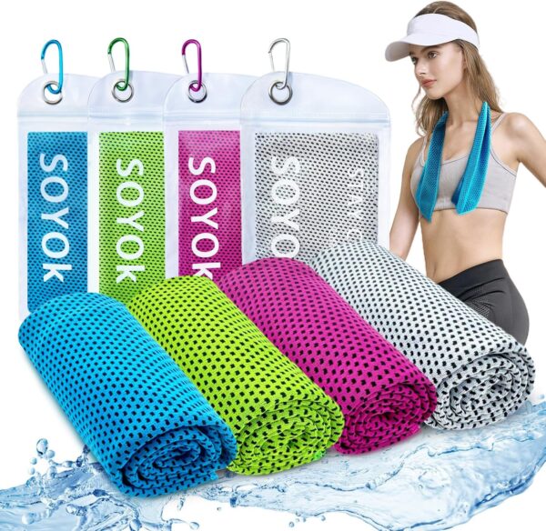 4 Packs Cooling Towels