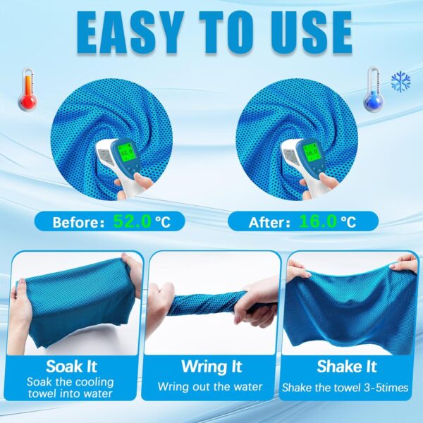 4 Packs Cooling Towels - Image 3